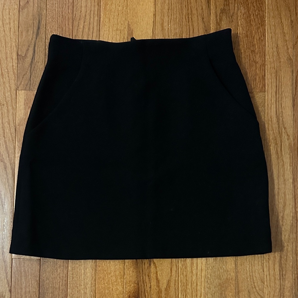 & Other Stories Black A-Line Mini Skirt